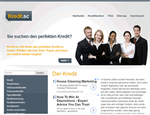 Tablet Screenshot of kredit.sc